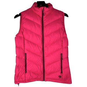 Mountain Hardware Women's Ratio Duck Down Full Zip Vest in Magenta Pink Size M